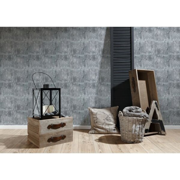 Tapete Grau, Silber AS-Creation Vliestapete (361551)