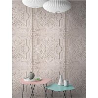 DD110761 Digitaldruck-Tapete Stucco 2 Kachel Fliese Beige...