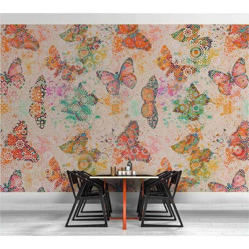 Digitaldruck-Tapete Mosaic Butterflies 2 livingwalls (DD110266)