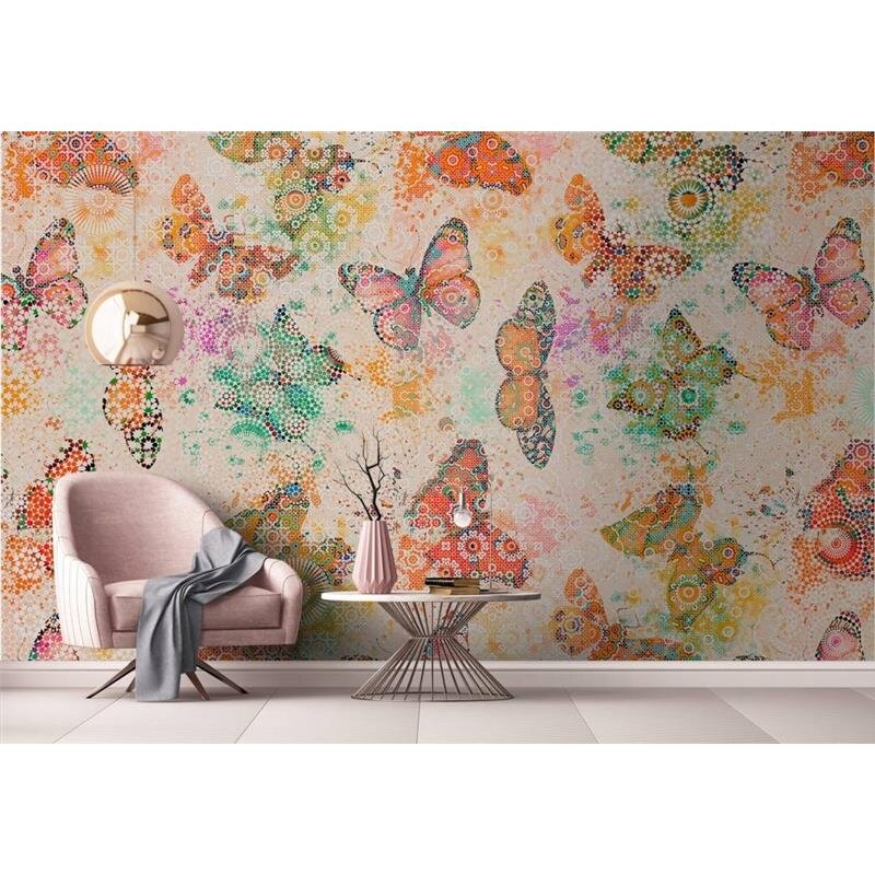 Digitaldruck-Tapete Mosaic Butterflies 2 livingwalls (DD110266)