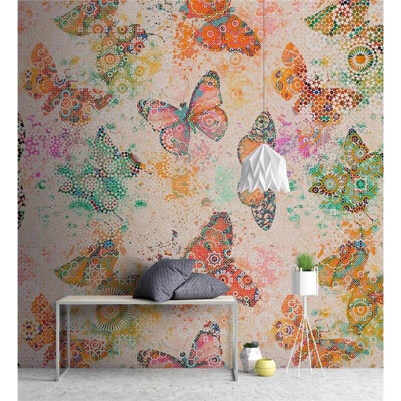 Digitaldruck-Tapete Mosaic Butterflies 2 livingwalls (DD110266)