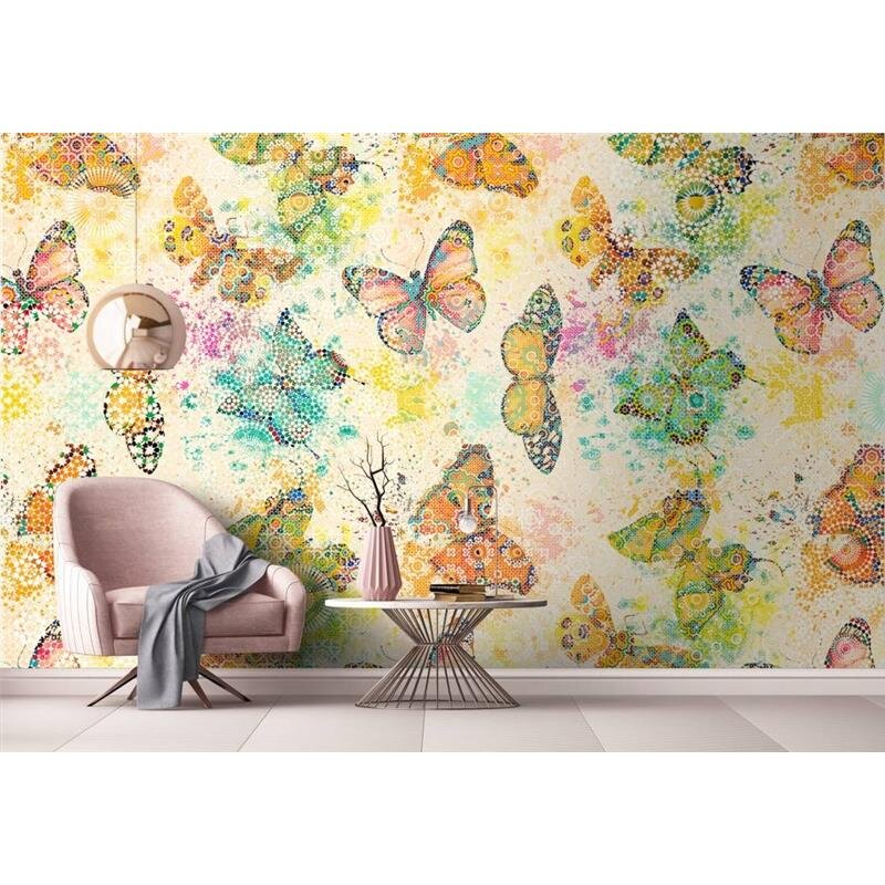 Digitaldruck-Tapete Mosaic Butterflies 1 livingwalls (DD110261)