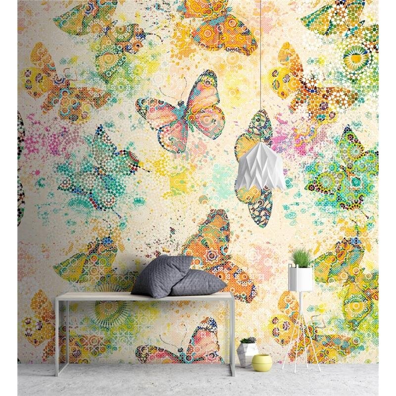 Digitaldruck-Tapete Mosaic Butterflies 1 livingwalls (DD110261)