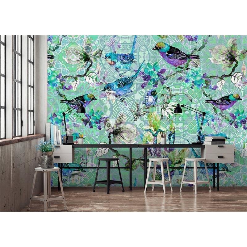 Digitaldruck-Tapete Mosaic Birds 3 livingwalls (DD110256)