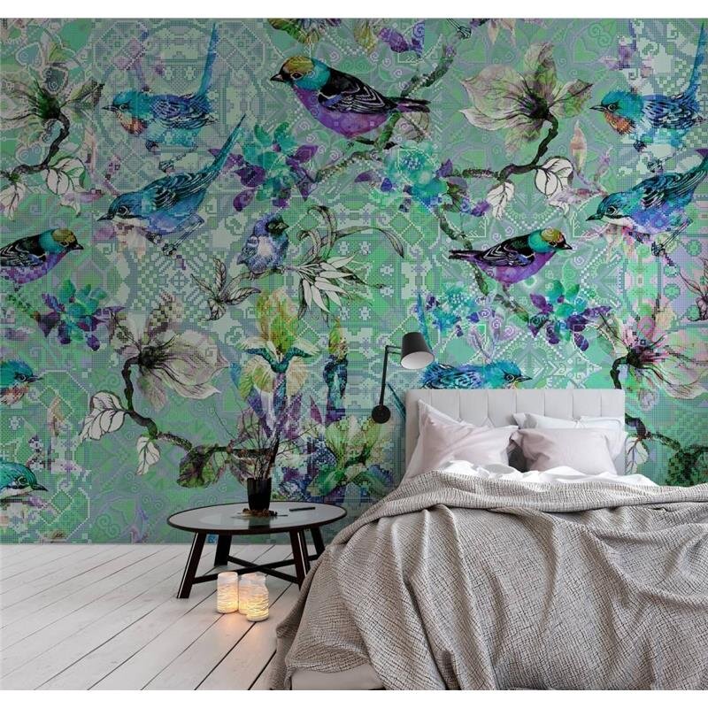 Digitaldruck-Tapete Mosaic Birds 3 livingwalls (DD110256)