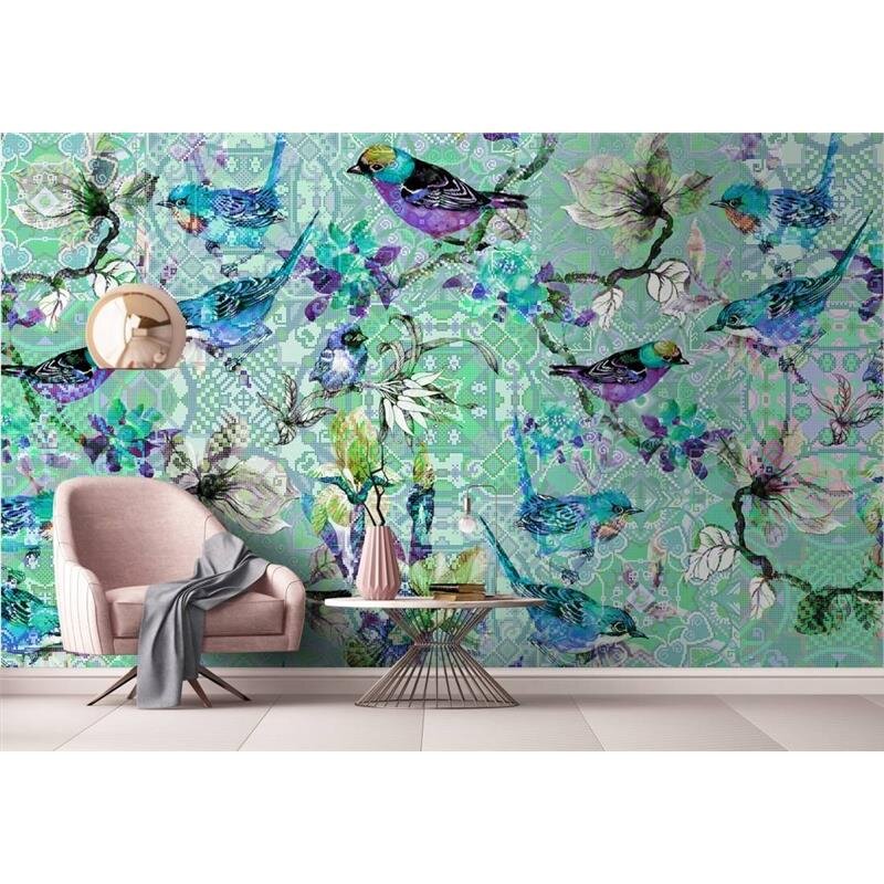Digitaldruck-Tapete Mosaic Birds 3 livingwalls (DD110256)