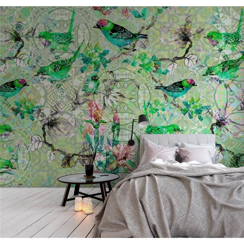 Digitaldruck-Tapete Mosaic Birds 1 livingwalls (DD110246)
