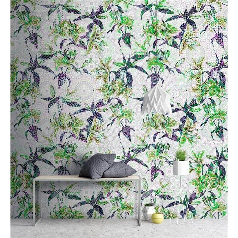 Digitaldruck-Tapete Mosaic Lilies 3 livingwalls (DD110221)