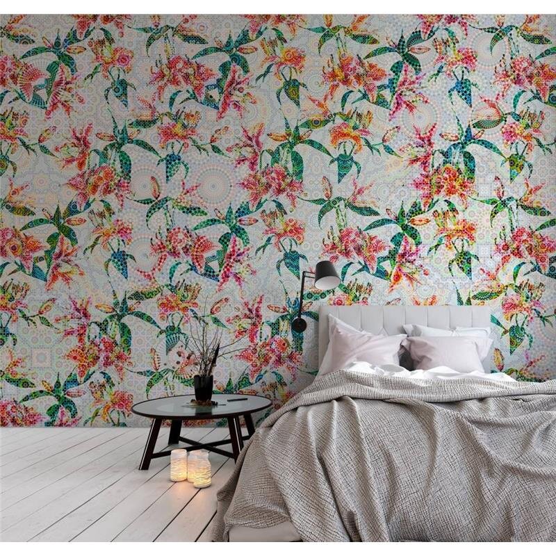 Digitaldruck-Tapete Mosaic Lilies 1 livingwalls (DD110211)