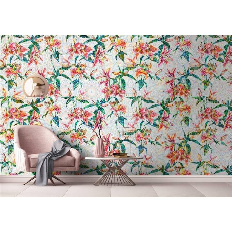 Digitaldruck-Tapete Mosaic Lilies 1 livingwalls (DD110211)