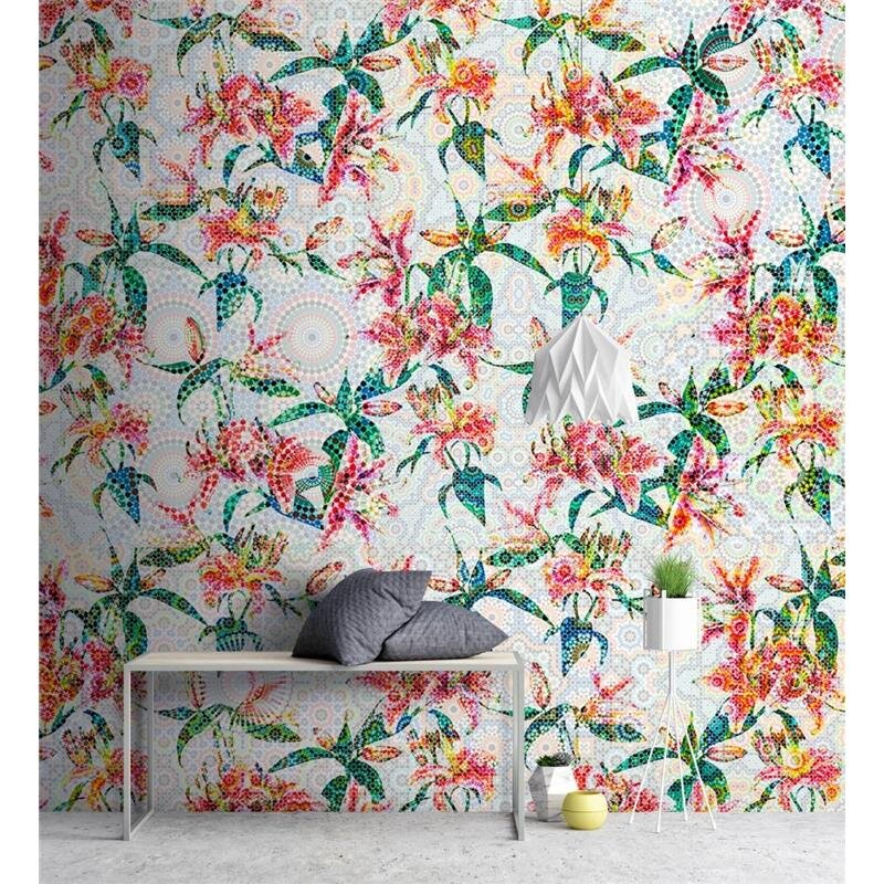 Digitaldruck-Tapete Mosaic Lilies 1 livingwalls (DD110211)