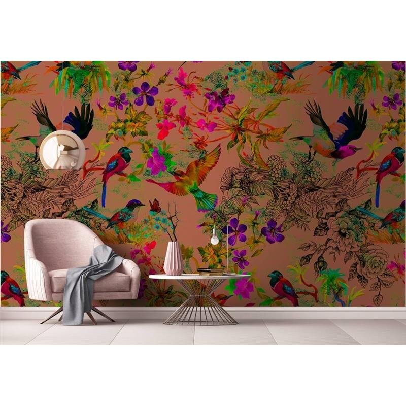 Digitaldruck-Tapete Funky birds 3 livingwalls (DD110186)