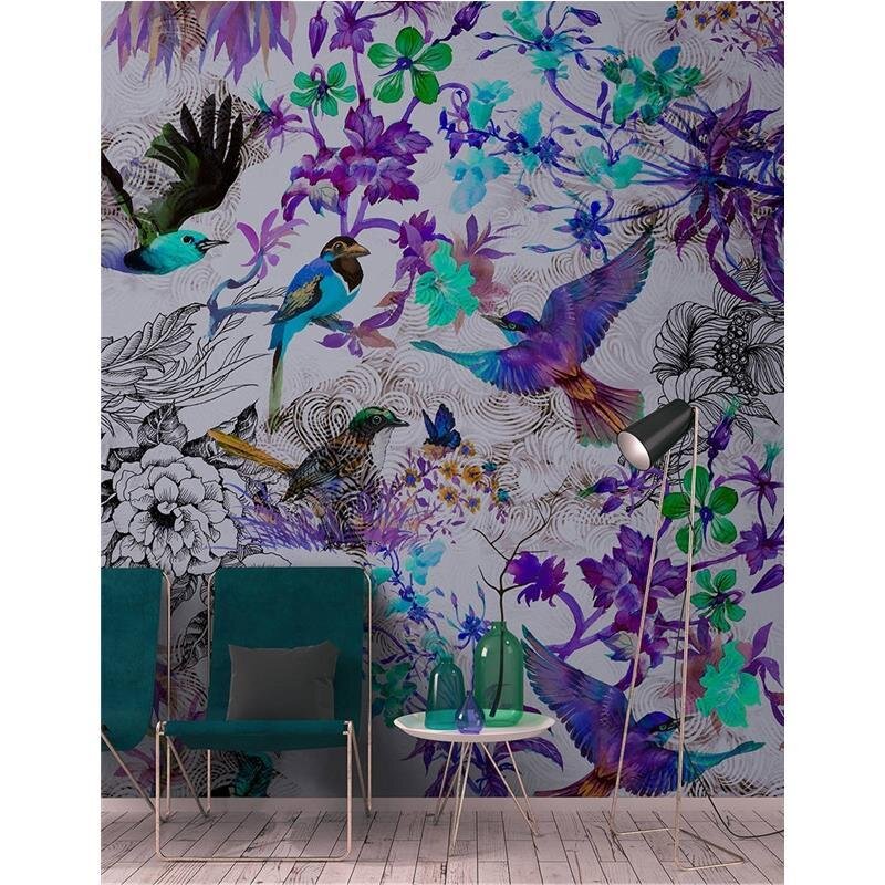 Digitaldruck-Tapete Funky birds 2 livingwalls (DD110181)