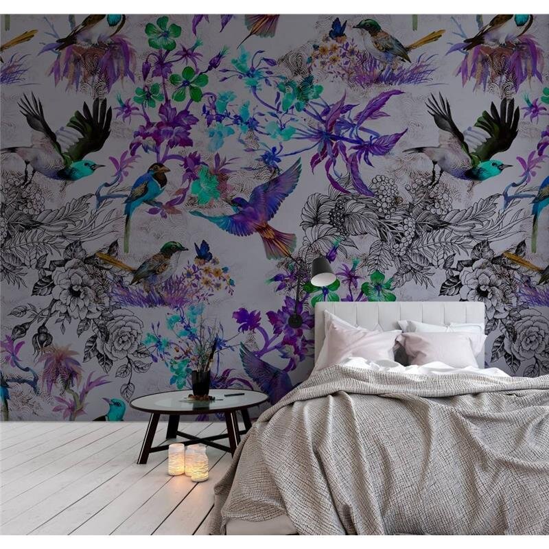 Digitaldruck-Tapete Funky birds 2 livingwalls (DD110181)