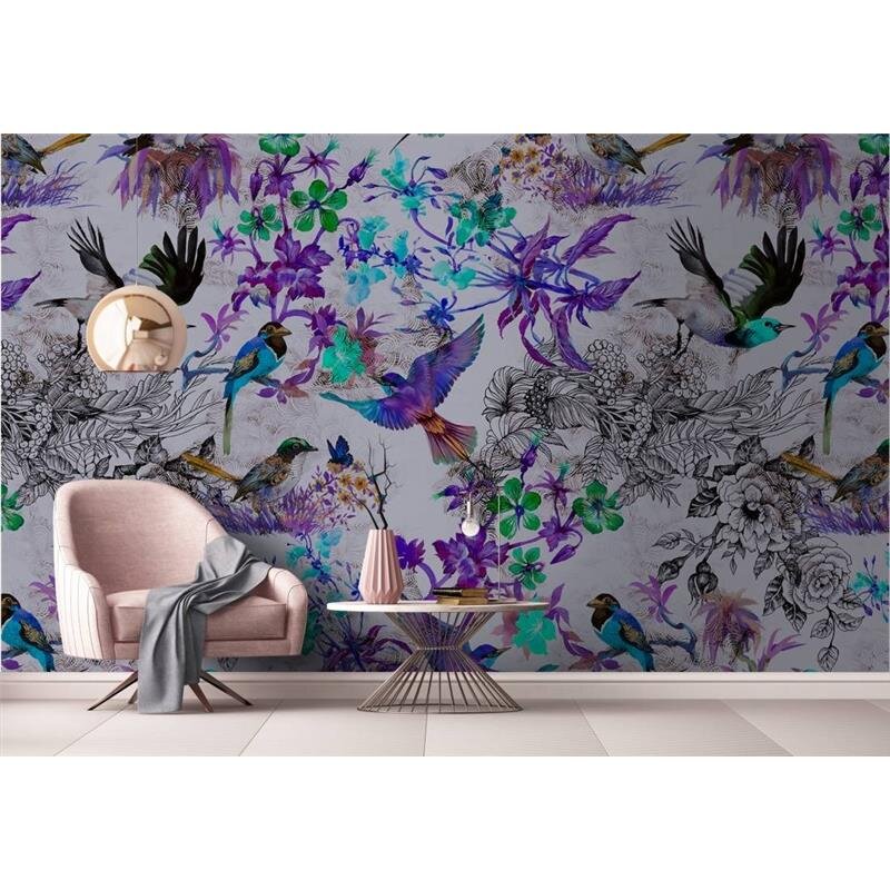 Digitaldruck-Tapete Funky birds 2 livingwalls (DD110181)