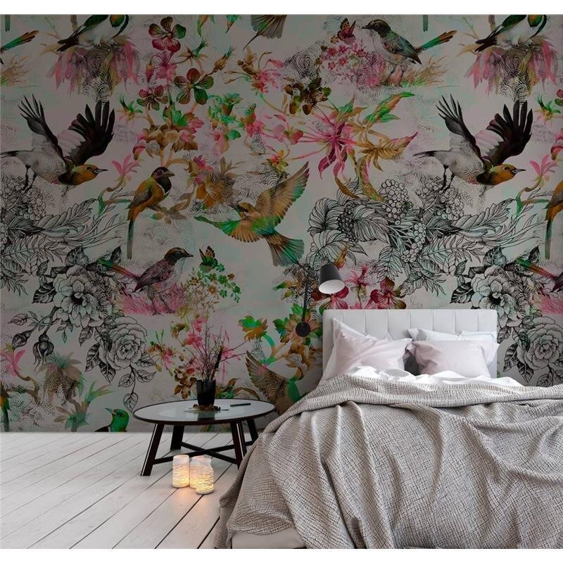 Digitaldruck-Tapete Funky birds 1 livingwalls (DD110176)