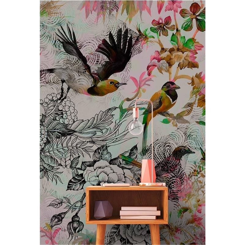 Digitaldruck-Tapete Funky birds 1 livingwalls (DD110176)