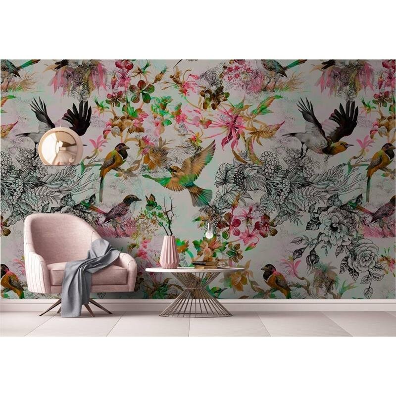 Digitaldruck-Tapete Funky birds 1 livingwalls (DD110176)