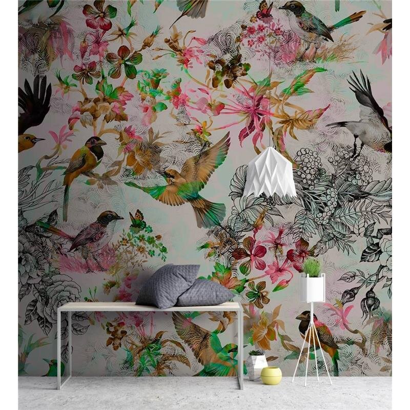 Digitaldruck-Tapete Funky birds 1 livingwalls (DD110176)