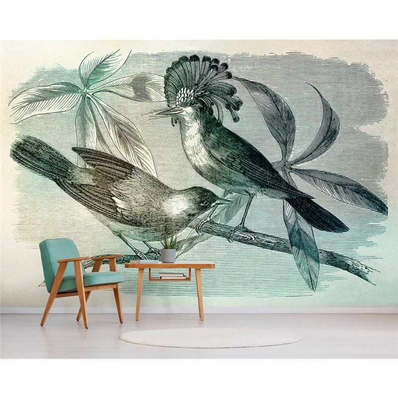 Digitaldruck-Tapete Vintage Birds 1 livingwalls (DD110431)