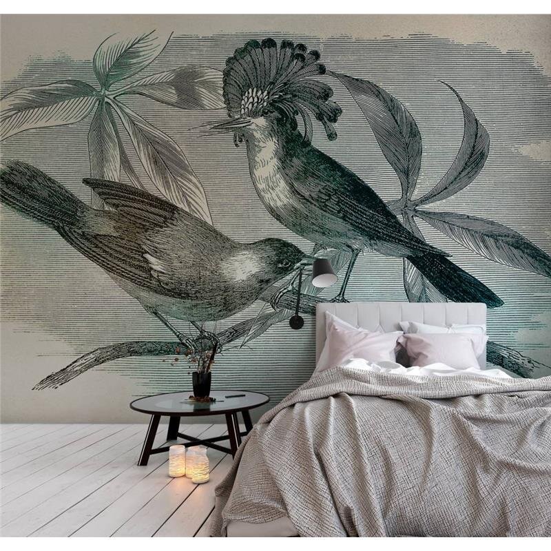 Digitaldruck-Tapete Vintage Birds 1 livingwalls (DD110431)