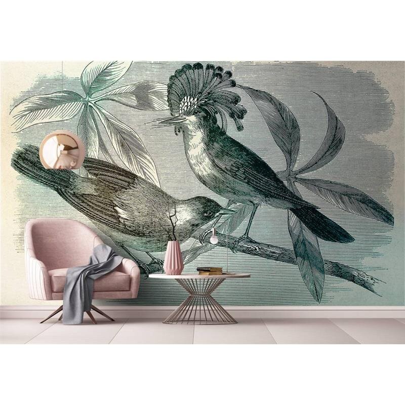 Digitaldruck-Tapete Vintage Birds 1 livingwalls (DD110431)