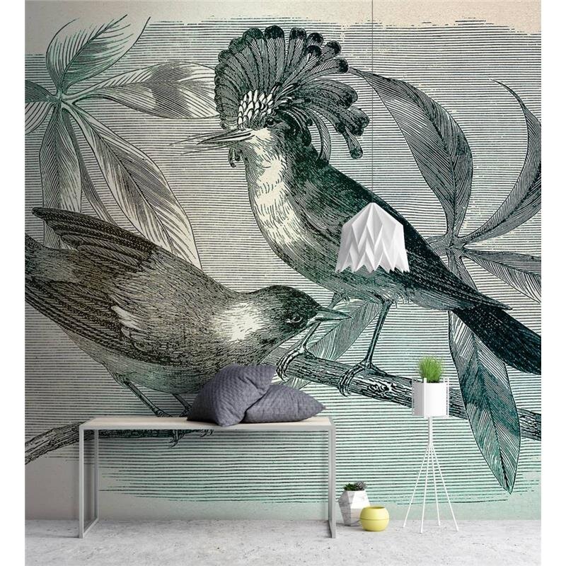 Digitaldruck-Tapete Vintage Birds 1 livingwalls (DD110431)