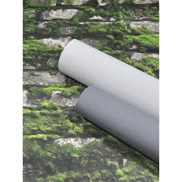 Tapete Grau, Grün Marburg Vliestapete (45731)