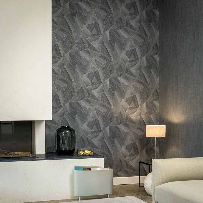 Tapete Grau, Silber, Schwarz, Anthrazit Daniel Hechter Vliestapete (361333)