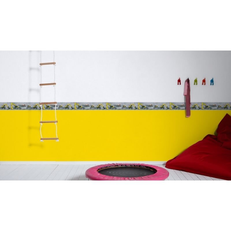 Bordüre Grau, Silber, Schwarz, Anthrazit AS-Creation Vlies (358711)