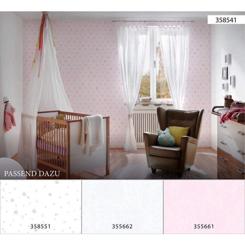 Tapete Pastellfarben, Rosa, Rose AS-Creation Vliestapete (358541)