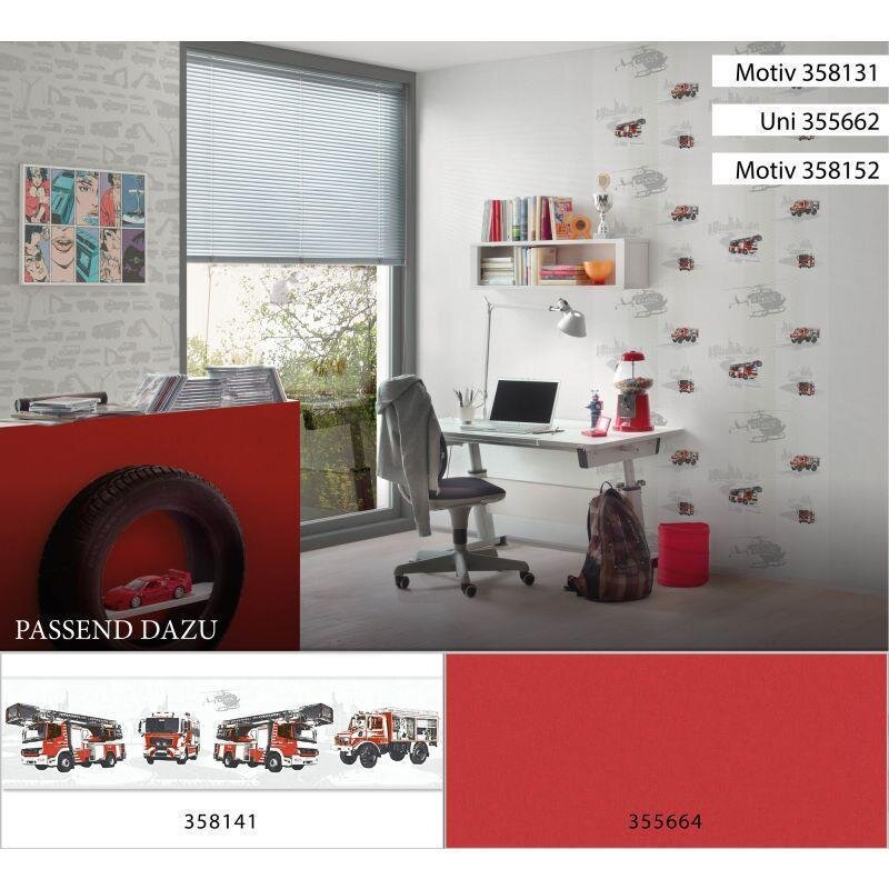 Bordüre Grau, Silber, Weiß AS-Creation Vlies (358141)