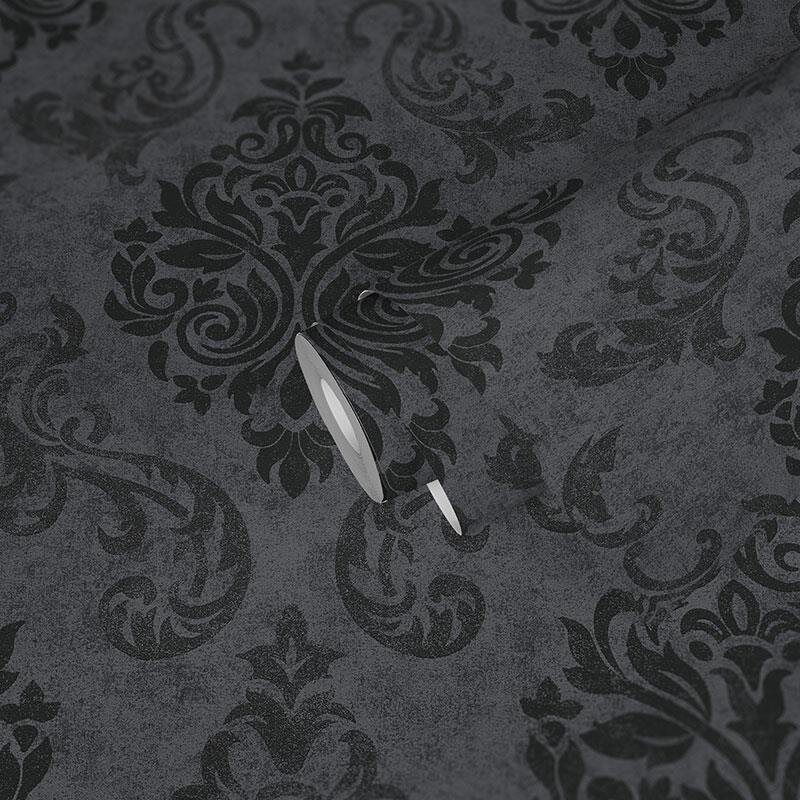 Tapete Grau, Schwarz AS-Creation Vliestapete (953723)