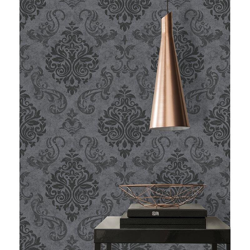 Tapete Grau, Schwarz AS-Creation Vliestapete (953723)