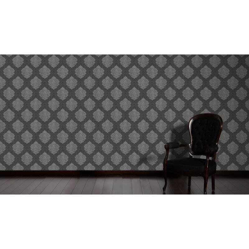 Tapete Grau, Silber, Schwarz, Anthrazit Architects Paper Vliestapete (324804)