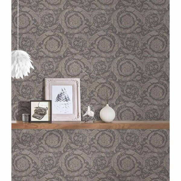 Tapete Grau, Silber VERSACE Vliestapete (935836)