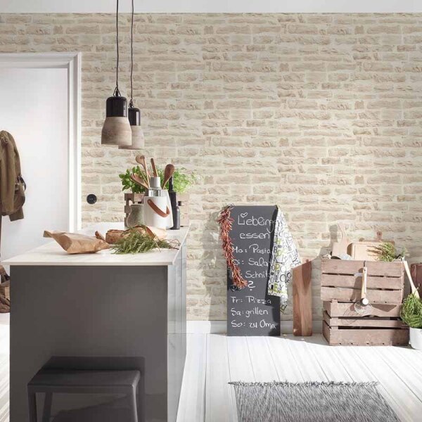 Tapete Beige, Creme AS-Creation Vliestapete (355803)