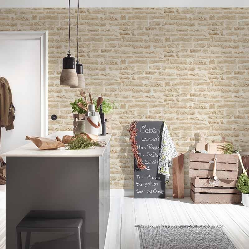 Tapete Beige, Creme AS-Creation Vliestapete (355802)