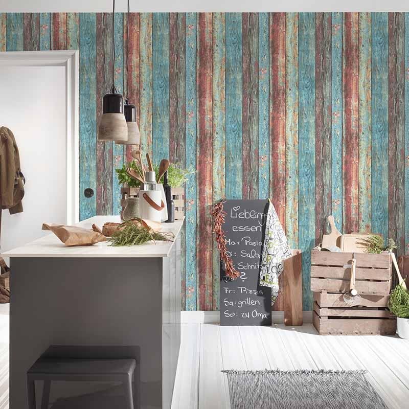 Tapete Blau, Bunt AS-Creation Vliestapete (307231)