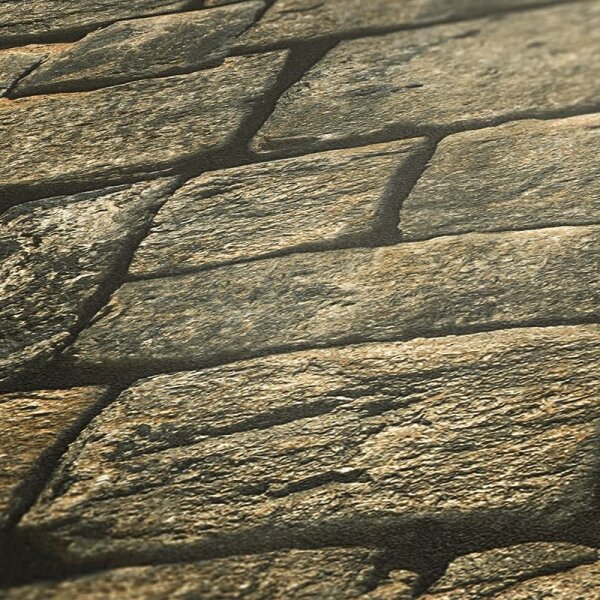 Tapete Braun, Grau, Silber SALE AS-Creation Vliestapete 307221