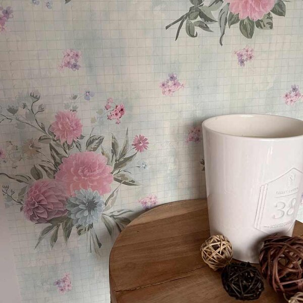 Tapete Blau, Grün, Rosa, Rose SALE AS-Creation Vliestapete 358733