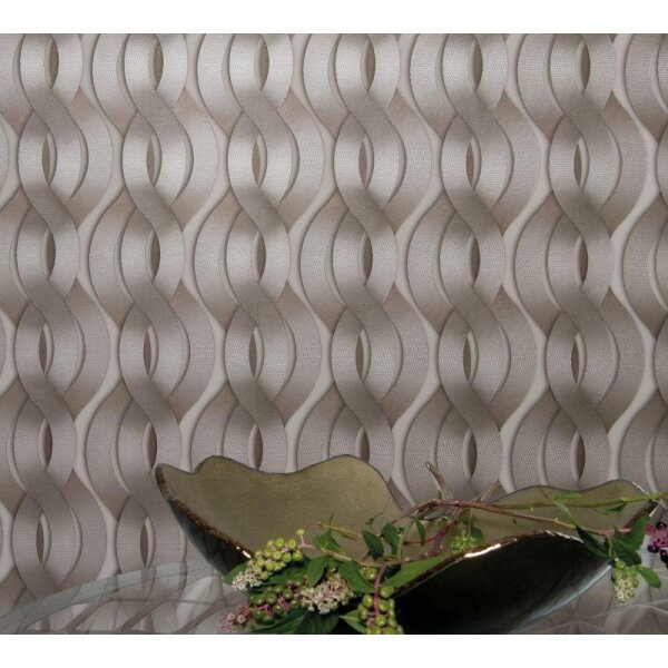 Tapete Braun, Schwarz, Anthrazit Luigi Colani Vliestapete (59804)