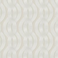 Tapete Beige, Creme, Grau, Silber Luigi Colani...