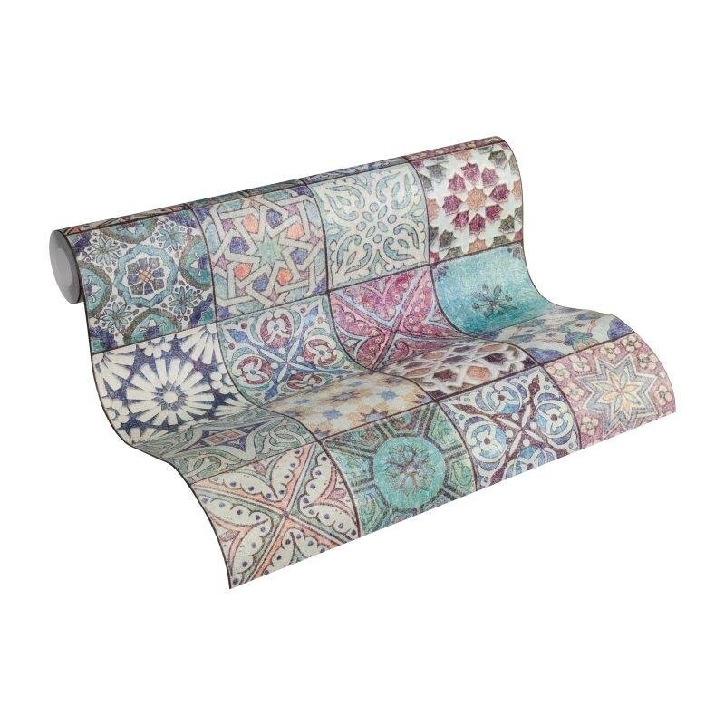 Tapete Blau, Lila, Flieder, Rosa, Rose AS-Creation Vliestapete (362051)