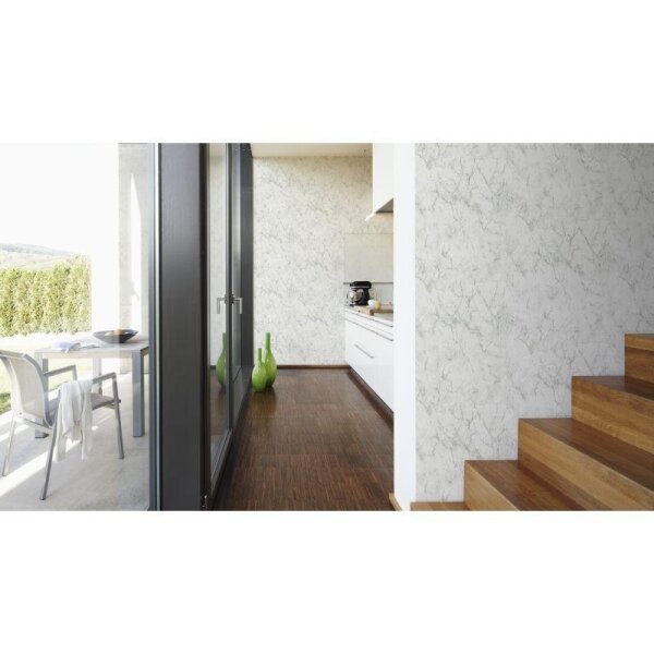 Tapete Grau, Silber, Weiß AS-Creation Vliestapete (361573)