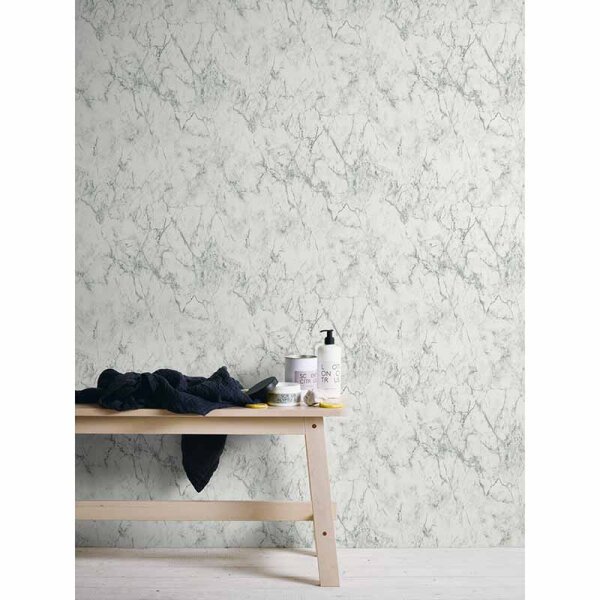 Tapete Weiß, Grau, Silber AS-Creation Vliestapete (361572)