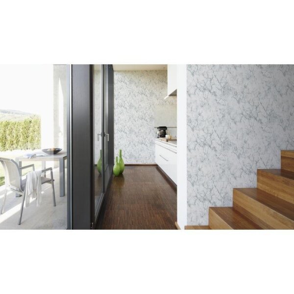 Tapete Weiß, Grau, Silber AS-Creation Vliestapete (361572)