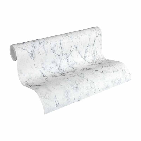 Tapete Weiß, Grau, Silber AS-Creation Vliestapete (361572)