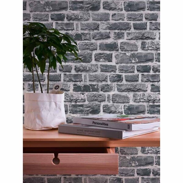 Tapete Grau, Silber, Schwarz, Anthrazit AS-Creation Vliestapete (361404)