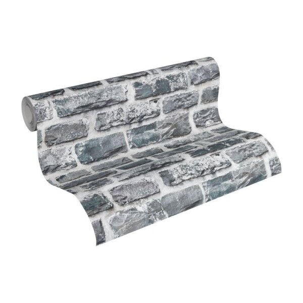 Tapete Grau, Silber, Schwarz, Anthrazit AS-Creation Vliestapete (361404)